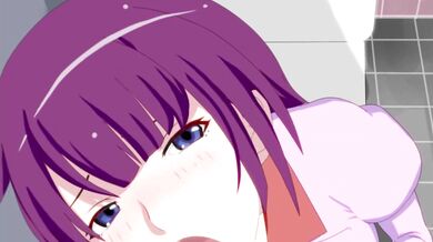 Bakemonogatari: Hitagi Giving Head (With Sound)