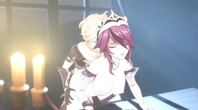 "Cumming With Genshin Impact And Rosaria, Aether Doggy Style Oldstump"