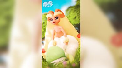 'Gardevoir gets pounded from behind by Lopunny in a wild, doggy style encounter'