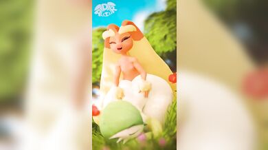 'Gardevoir gets pounded from behind by Lopunny in a wild, doggy style encounter'