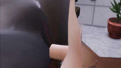 "Bloodlustful Lovemaking between a Vampire and his Simulated Mate"