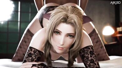 "Rainbow Mushroom Kingdom Hentai - Aerith Doggy Style (Ajkj3D Voice)"