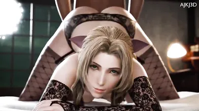 "Rainbow Mushroom Kingdom Hentai - Aerith Doggy Style (Ajkj3D Voice)"