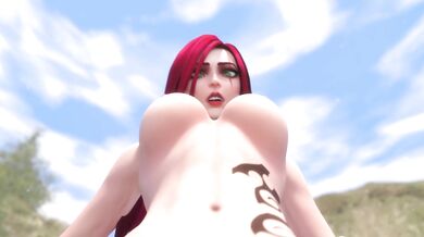 'Katarina gets her ass pounded outdoors in the wild, NUDE!'