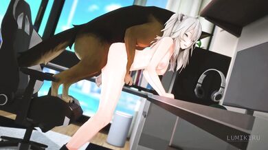 "Sexy Schoolgirl Meets Her Doggy Master in the Garden, Starring Shishiro Botan X"