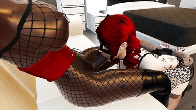 "The Mighty White Mistress Takes Down Her Black Futa Slave with Her Succulent Lips"