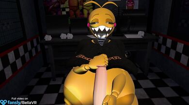 A girl named Chica plays with a hyper toy in her hand, giving herself an intense and satisfying handjob.