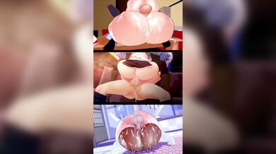 "Sexy Splitscreen Slut Taken By Two Big Dicks And Pounded Hard!"