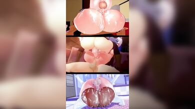 "Sexy Splitscreen Slut Taken By Two Big Dicks And Pounded Hard!"