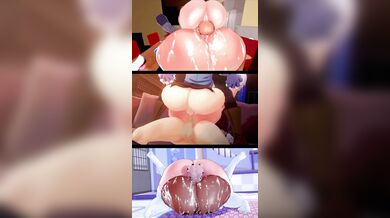 "Sexy Splitscreen Slut Taken By Two Big Dicks And Pounded Hard!"