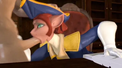 Captain Amelia and her Crew Get Throated by a Pirate Crew