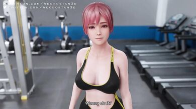 'Pumping Iron with Honoka'