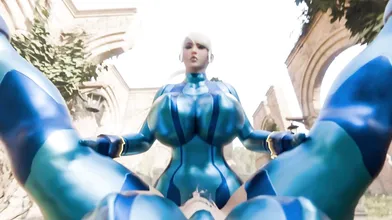 'Massive Futanari Breeds with Samus in MilkyGirl Gang Bang'