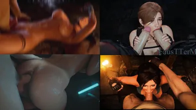 "Lara Croft gets her PMV serviced by the Tomb Raider in a steamy encounter!"