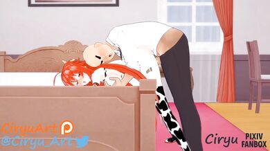 'The Demon Queen Rias Gremory lures her foster brother into a forbidden love affair, culminating in hot and steamy intercourse'