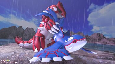"Battle of the Giants: Two Titans Clash in a Fiery Embrace"