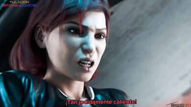Watch the ultimate lesbian threesome between Femshep, Andromeda and her faithful pet Edi in Spanish language.