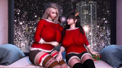 'My Futanari Wife Gives Me the Best Christmas Present Ever...! (Boobs Revised Version) [Yurifuta]'