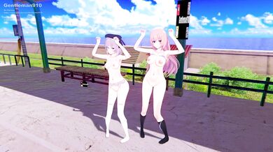 'Caramelldansen with Momoko and Aimi! Shaking their buns while getting sweaty! The sexiest hentai PORN video you'll ever see!'
