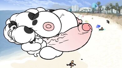 'Beached Monster Cock Grows in the Sand'