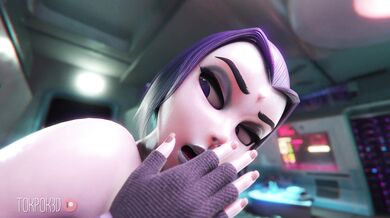 "Raven's Secret Obsession With Starfire in a Tentative 3D Sex Scene"