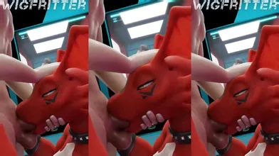 'Guilmon and Renamon's First Time Anal Sex - Hentai Video'