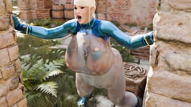 Futa and Samus in a Car with Automatic Suction Paizuri, Alternative Angle by Milky Girls