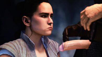 Watch the Jedi Slut Rey get mixed up in a HMV porn scene.