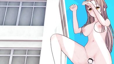 '"Sword Art Online" - Asuna Plays with Her Favorite Toy and Gets Pounded!'