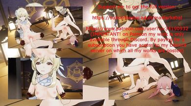 'The Nun and the Maid: Lumine and Yae's Erotic Encounter'