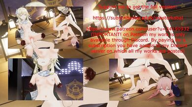 'The Nun and the Maid: Lumine and Yae's Erotic Encounter'