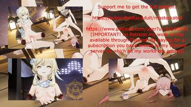 'The Nun and the Maid: Lumine and Yae's Erotic Encounter'