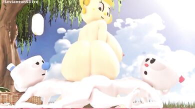 The Curious Case of Cuphead and Mugman's Adventure in Bedding Chalice