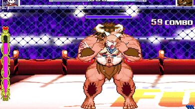 Watch as the sexy Yu and her hot friend Ashimiya take on a massive minotaur in a steamy three-way!