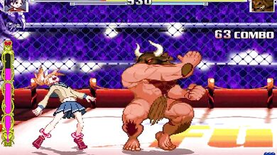 Watch as the sexy Yu and her hot friend Ashimiya take on a massive minotaur in a steamy three-way!