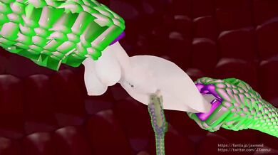 [Subtitled] Futanari Bremerton Tug Of War (JaxMMD)