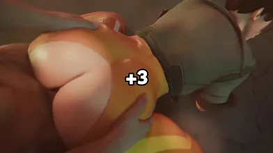 "The Ultimate Showdown: Tracer, Widowmaker, Sombra, and Ashe Go Head-to-Head in a Nasty Battle for Supremacy!"