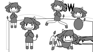 "Romping in the Sheep Yard: Beep-Beep the Shepherdess"