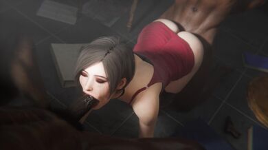 "Hentai Spit Roast with Blackened Madness (3D)"