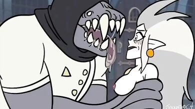 'Mastered by the Big Bad Wolf, Eda the Milf Witch is Caged and Punished in The Owl House for Her Sins. Written by Jaguatiric4.'