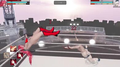 "Hardcore Hentai Exhibition Match: First Win Against a Skilled Opponent!"