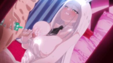 White Bunny Blanc's Beautiful Breasts Jerking Off [Zenokidon]