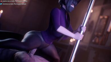 "Reverse-Cowgirl Sex with White-Haired MILF Eliza, in Full HD and Bouquetman Porn."