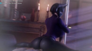 "Reverse-Cowgirl Sex with White-Haired MILF Eliza, in Full HD and Bouquetman Porn."