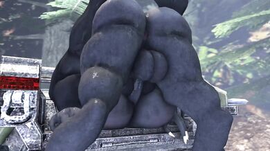 'A hot couple enjoying wild outdoor sex'