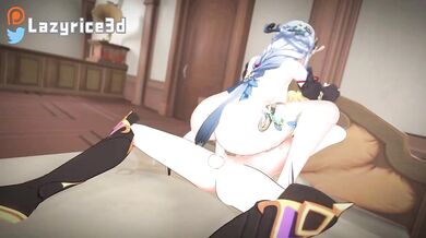 "Sexy Maid Serves Up a Spicy Shenhen on Bed with 3D Rice!"