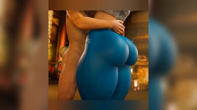 Chun-Li goes down on the Urbanator for a thigh job, but it remains unfinished due to unexpected circumstances.