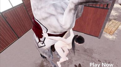 You are a horny horse with a massive stallion cock, and you can't wait to use it on all the hot virtual women you meet in this VR game!