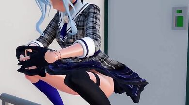 'Tiny Suisei Gets Invaded By Huge Inflatable Dolls [MMD]'