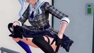 'Tiny Suisei Gets Invaded By Huge Inflatable Dolls [MMD]'